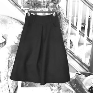 Size 28 handmade high waisted wool skirt